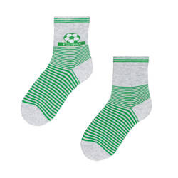 Szare skarpetki w paski