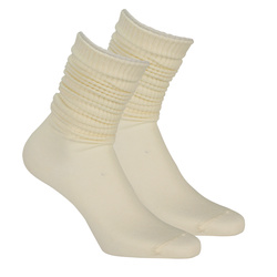 Ecru skarpetki damskie