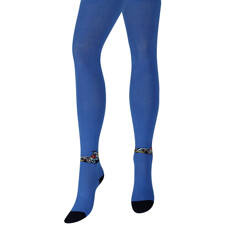 Chłopięce granatowe rajstopy z motywem bolida