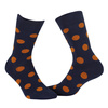 Granatowe skarpety w grochy dla mężczyzn