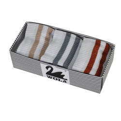 Trzypak skarpet w paski