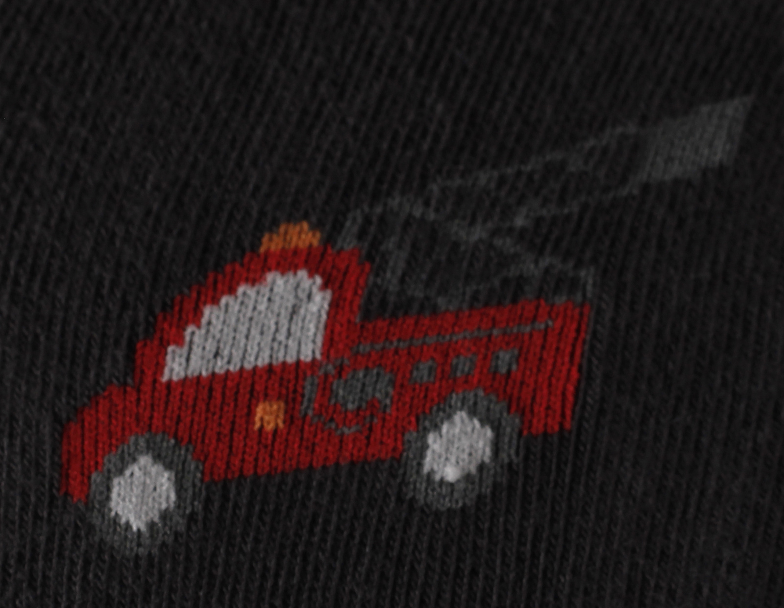 Szare rajstopy z motywem strażackim