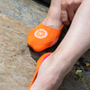 Pomarańczowe stopki do mokasynek z cytrusem z silikonem