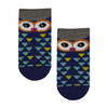Fioletowe skarpetki w sowy