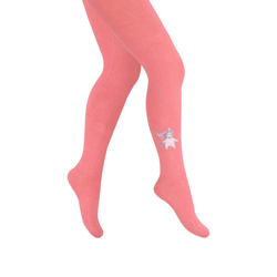 Różowe rajstopy bawełniane z jednorożcem