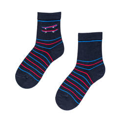 Czarne skarpetki z deskorolką