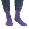 Fioletowe skarpetki bambusowe w rowery