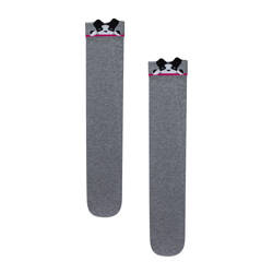 Szare zakolanówki z pieskami