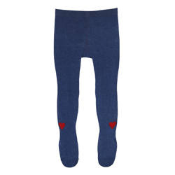 Granatowe rajstopy w serduszka